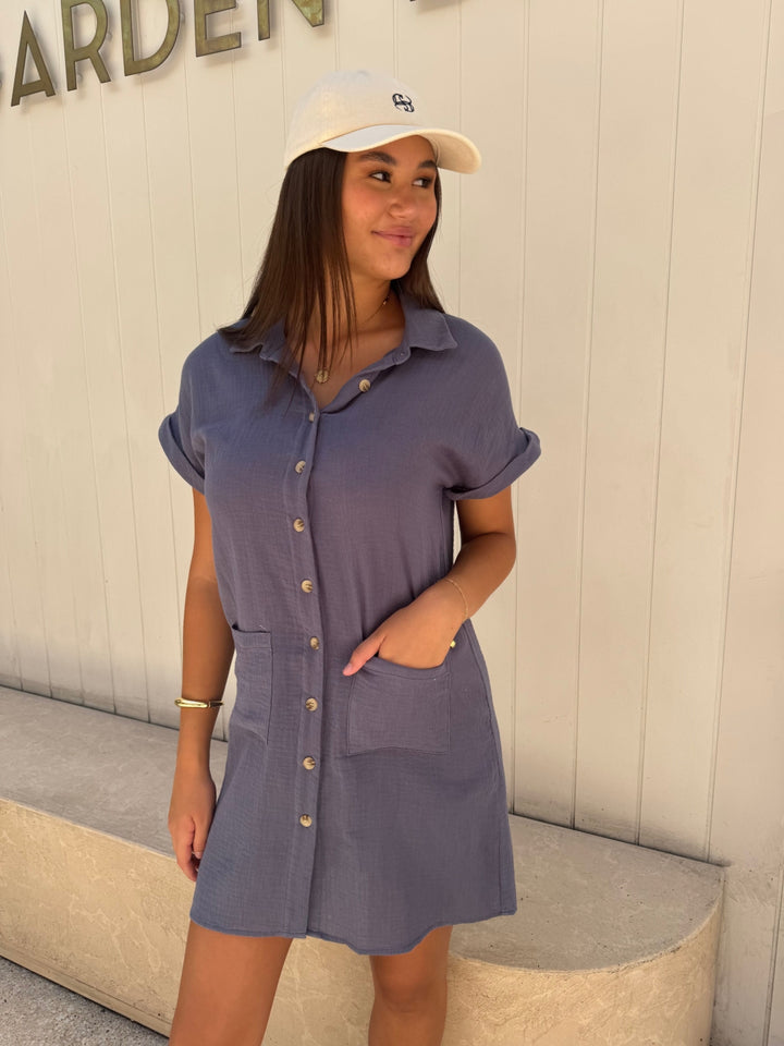 Sunny Girl Shirt Dress