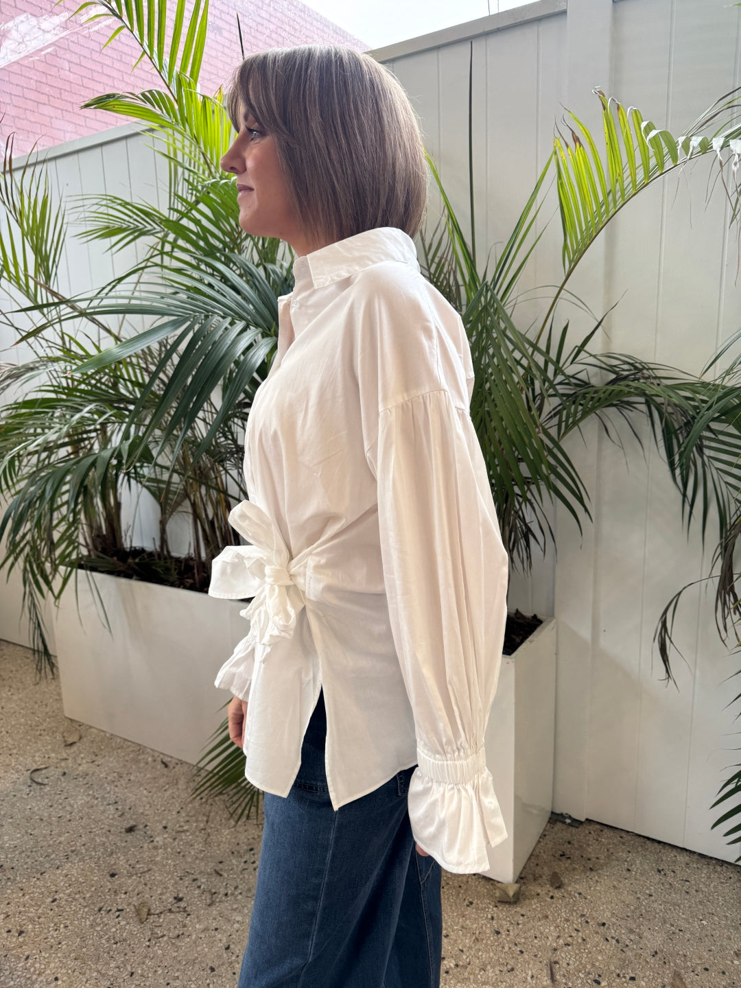 BTL The Label Taulah Shirt in White