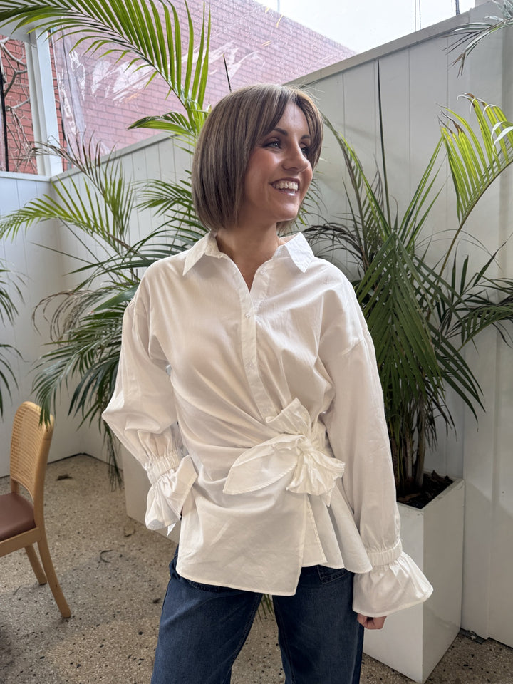 BTL The Label Taulah Shirt in White