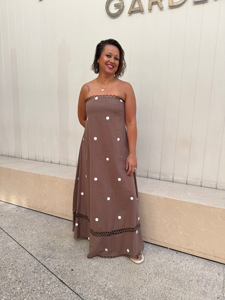 Uma Polka Dot Maxi Dress