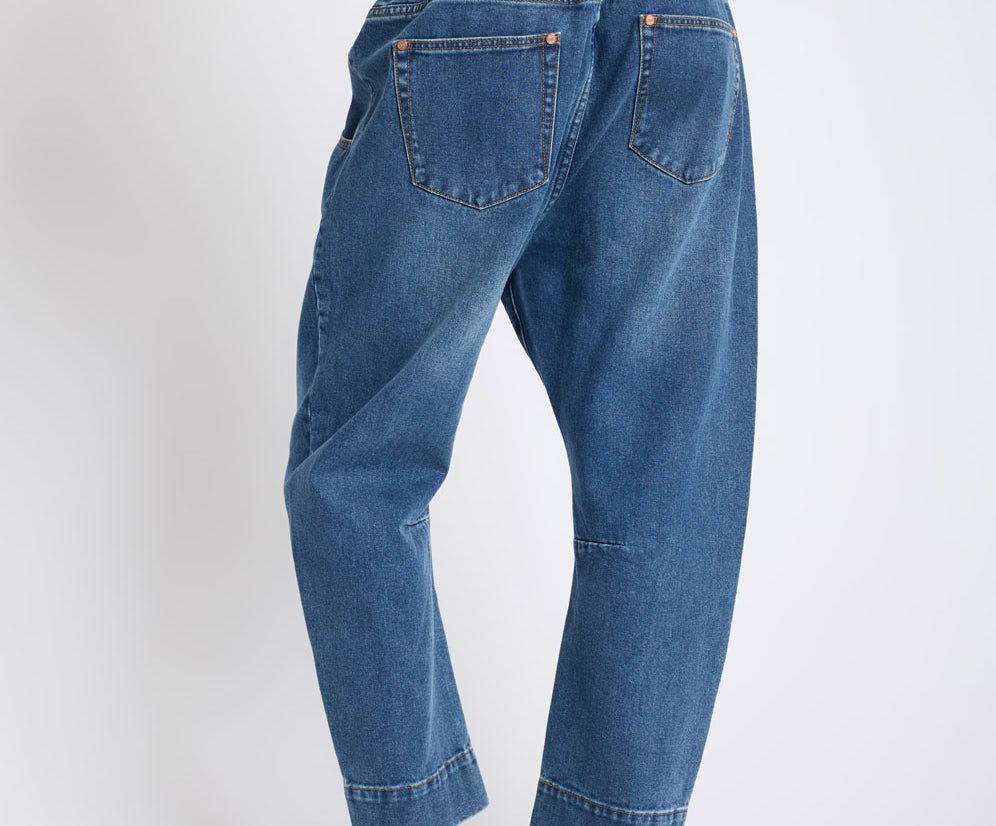 back detail one teaspoon Outcast Drop Crotch Harem Denim Jeans