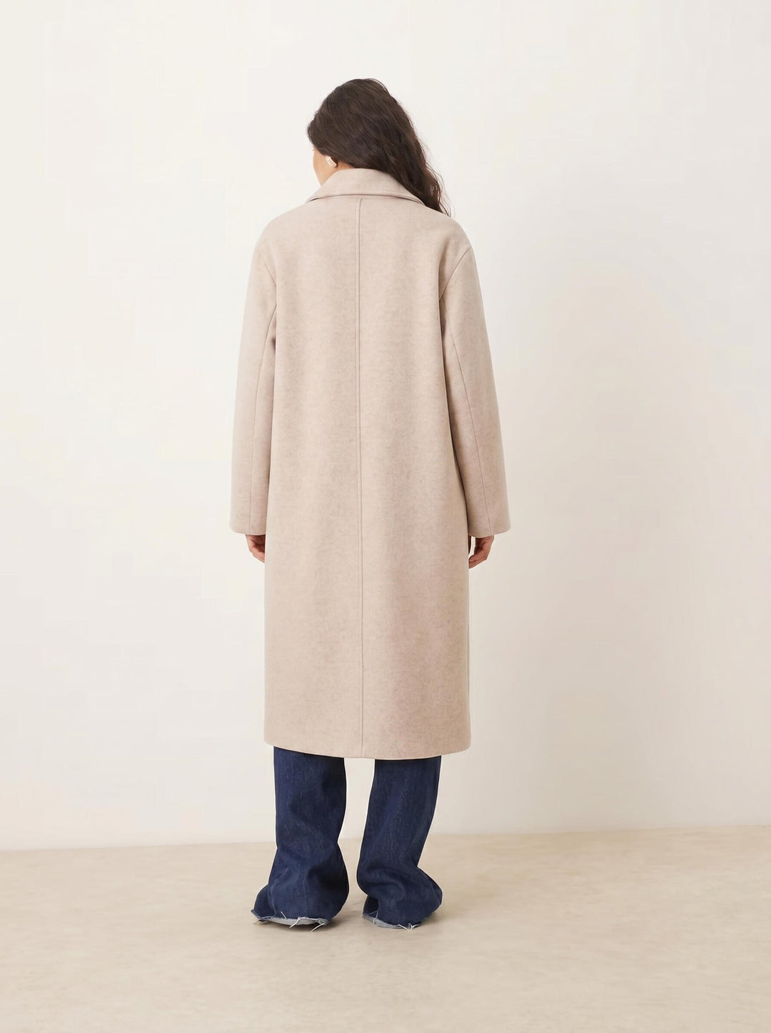 beige double breasted coat by smaibulun