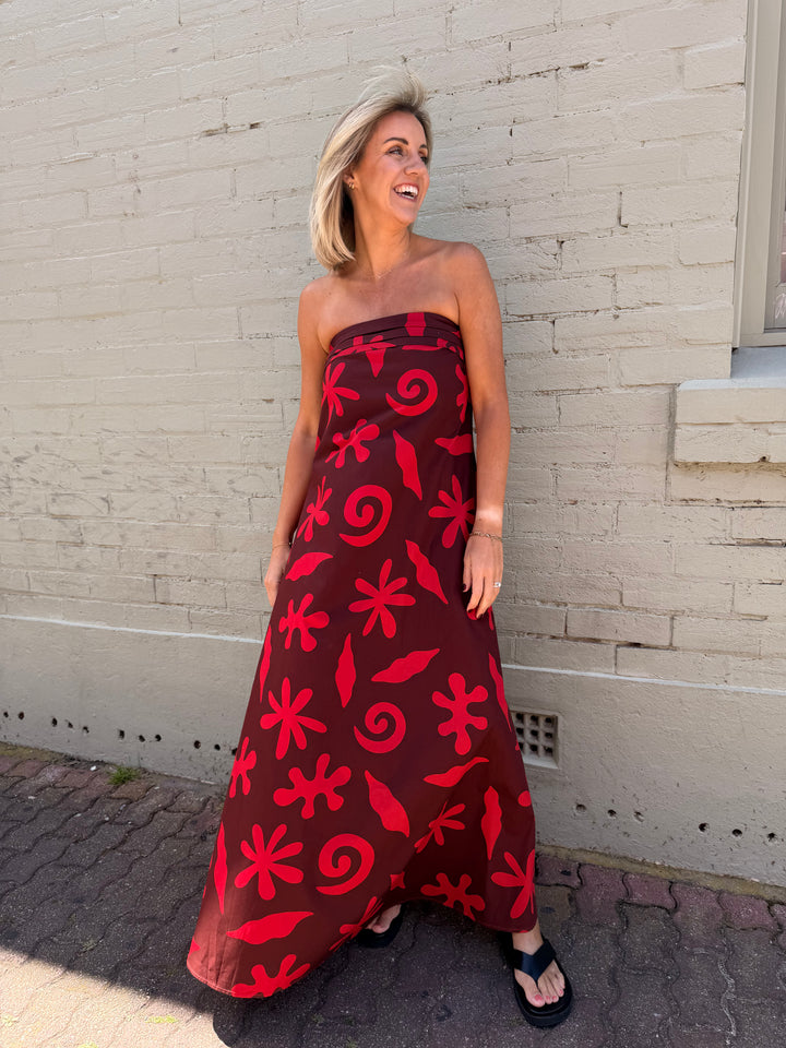 Bordeaux Maxi Dress