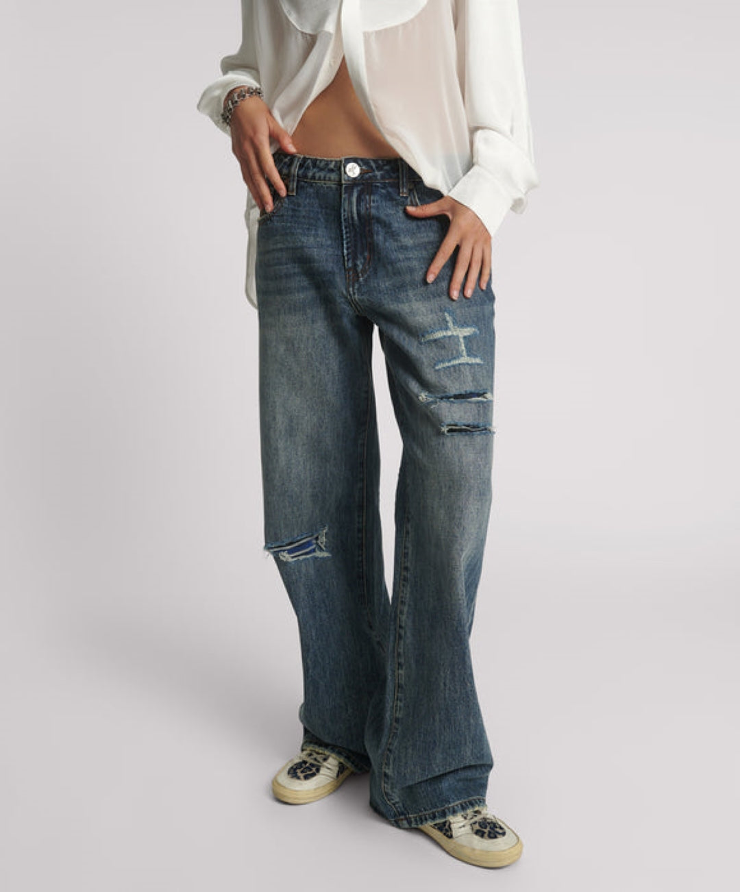 One Teaspoon Boys Club Wide Leg Jeans