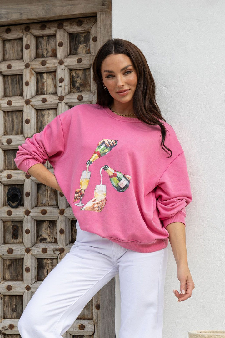 Pour The Champagne Sweater by BTL The Label
