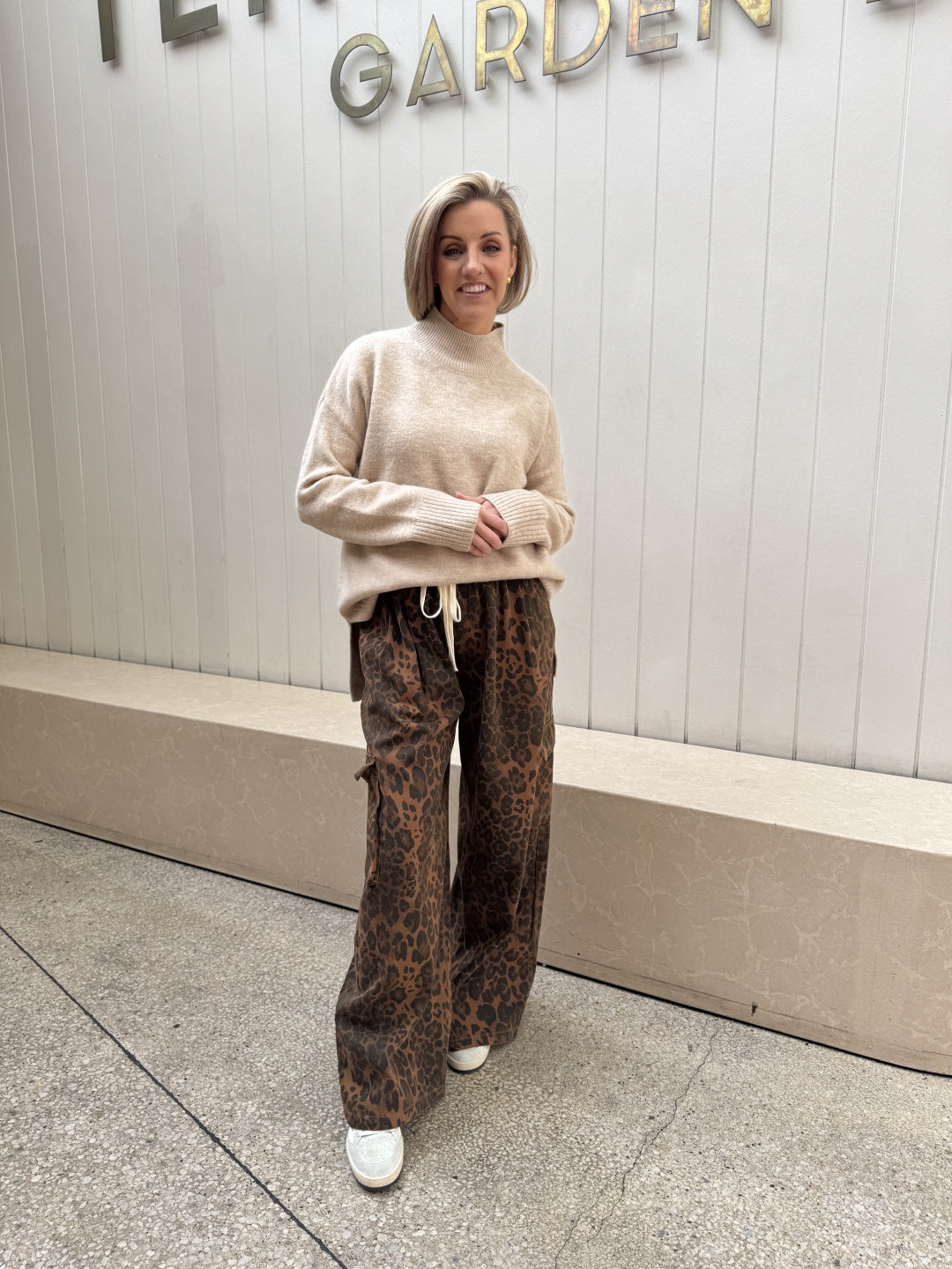 By Frankie Mara Leopard Cargo Pants