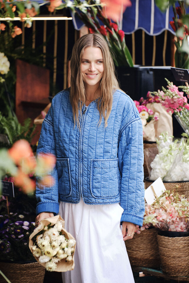 Ceres Life Comfy Quilted Boxy Jacket