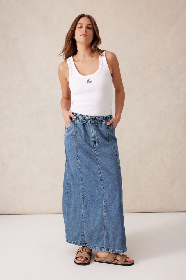 Ceres Life Panelled Maxi Skirt