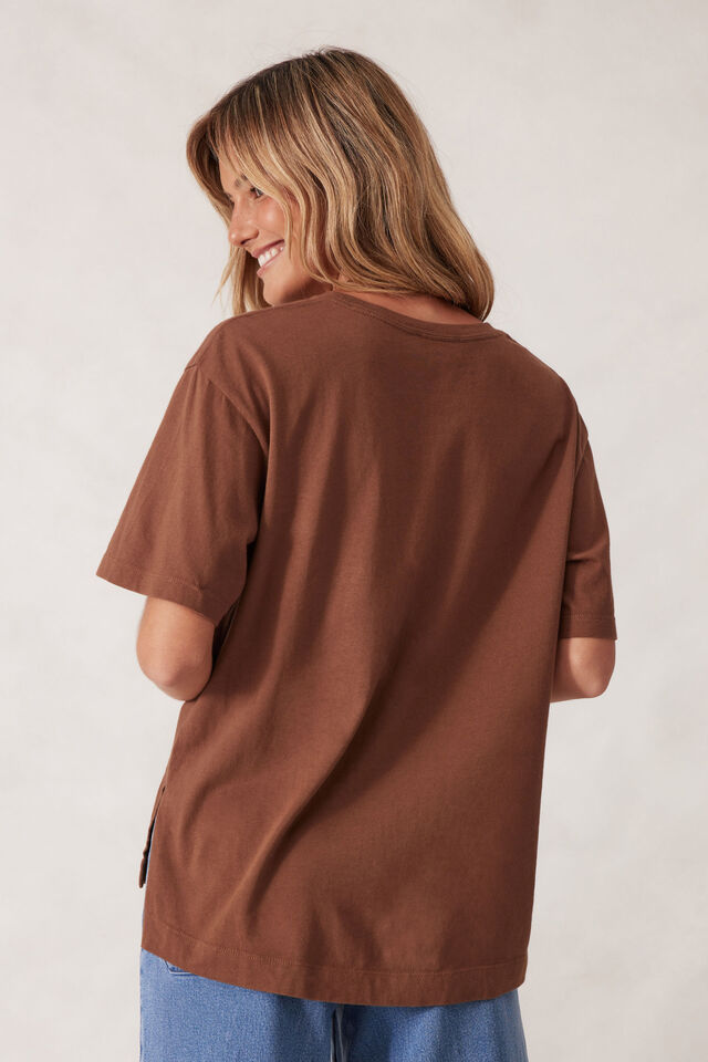 Ceres Life Stevie Slouchy Split Hem Tee