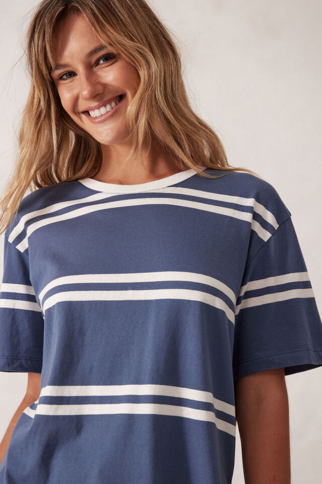 Ceres Life Stevie Slouchy Split Hem Tee