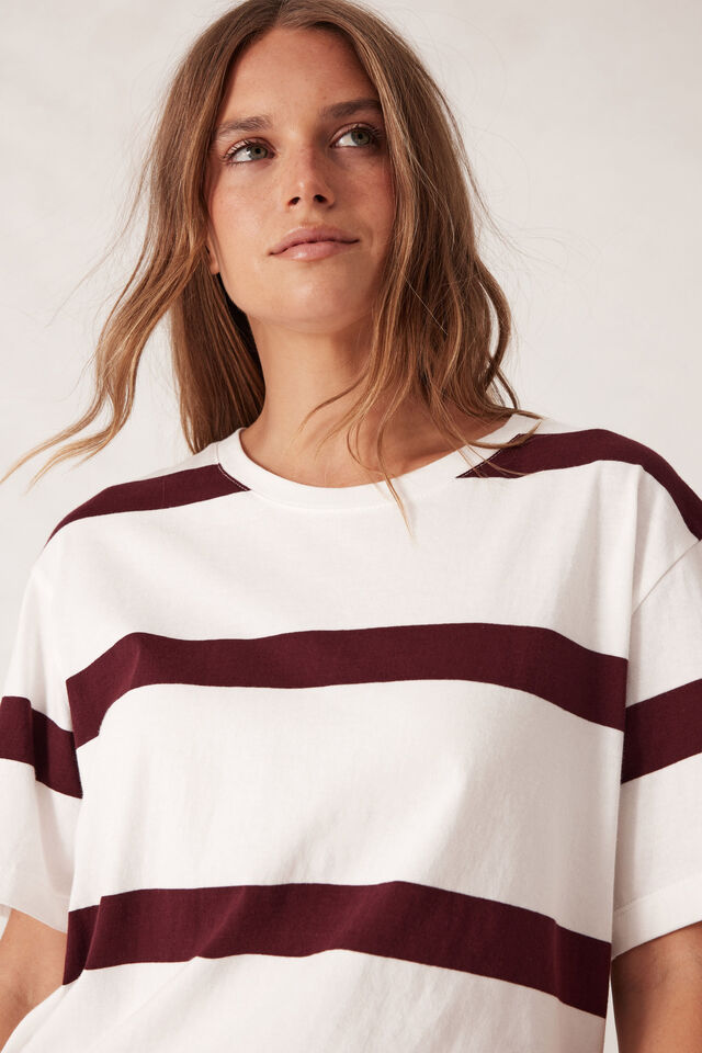 Ceres Life Stevie Slouchy Split Hem Tee