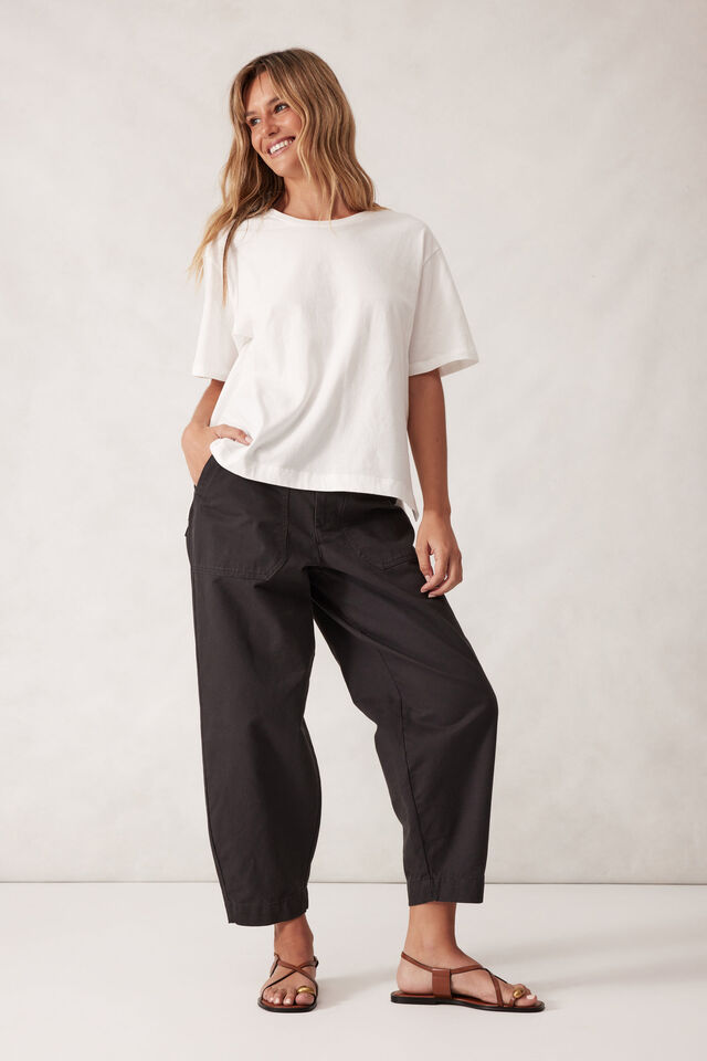 Ceres Life Stevie Slouchy Split Hem Tee