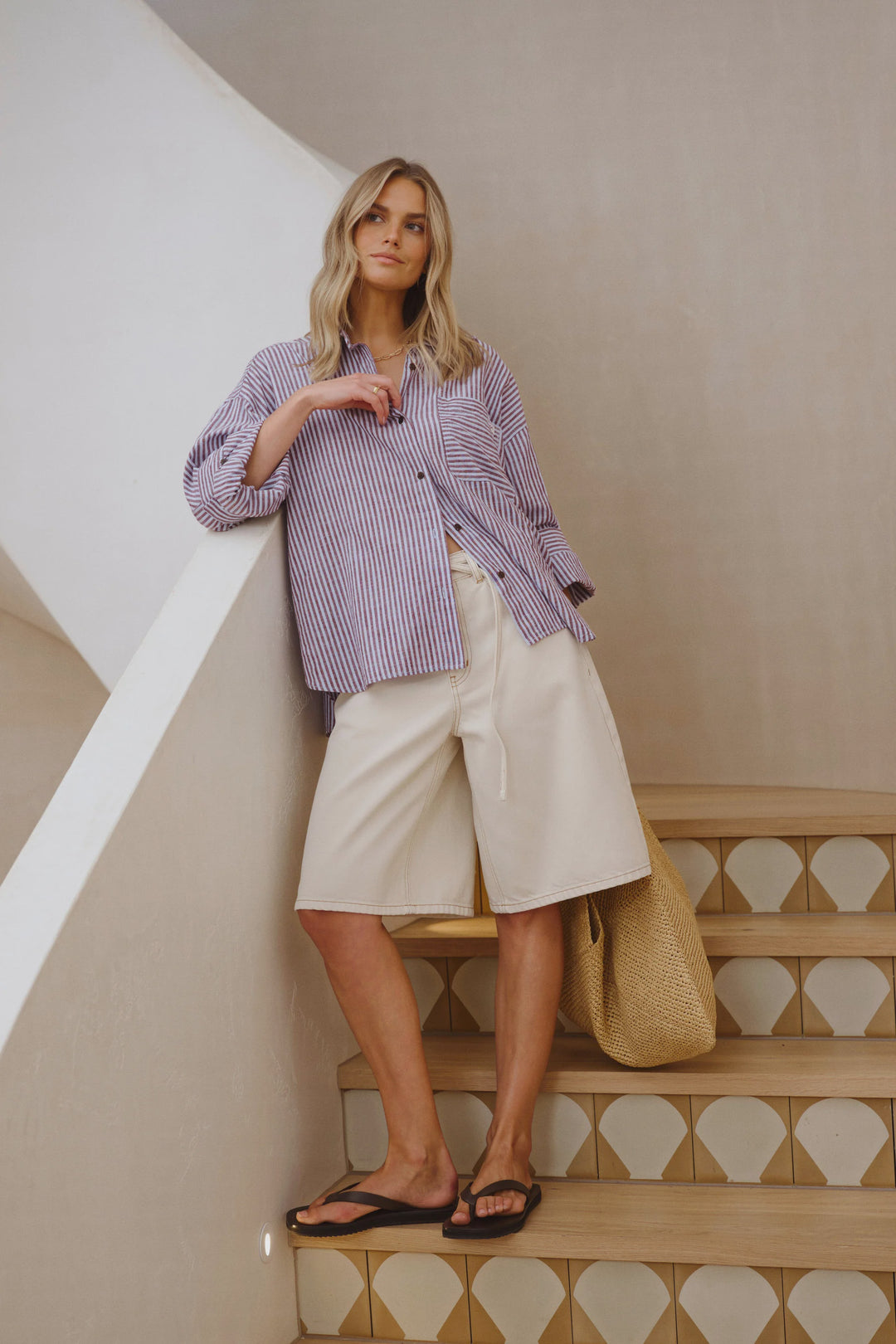 ceres life Miya Stripe Shirt 