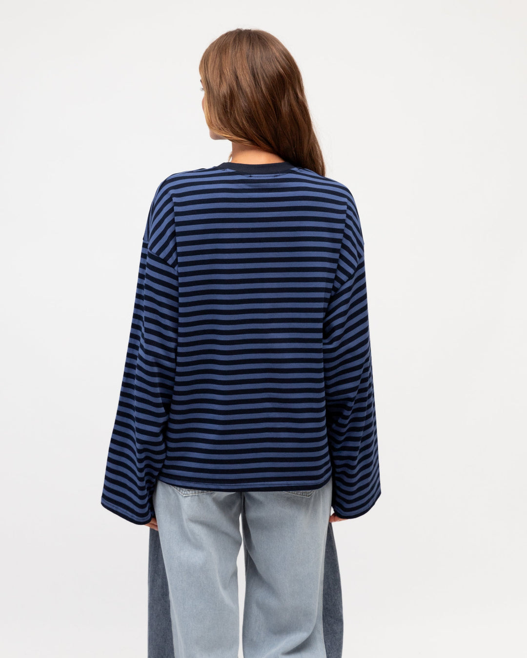 cobalt navy stripe tee by paper heart