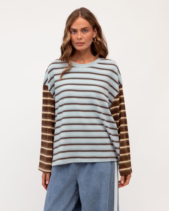 contrast striped tee from paperheart