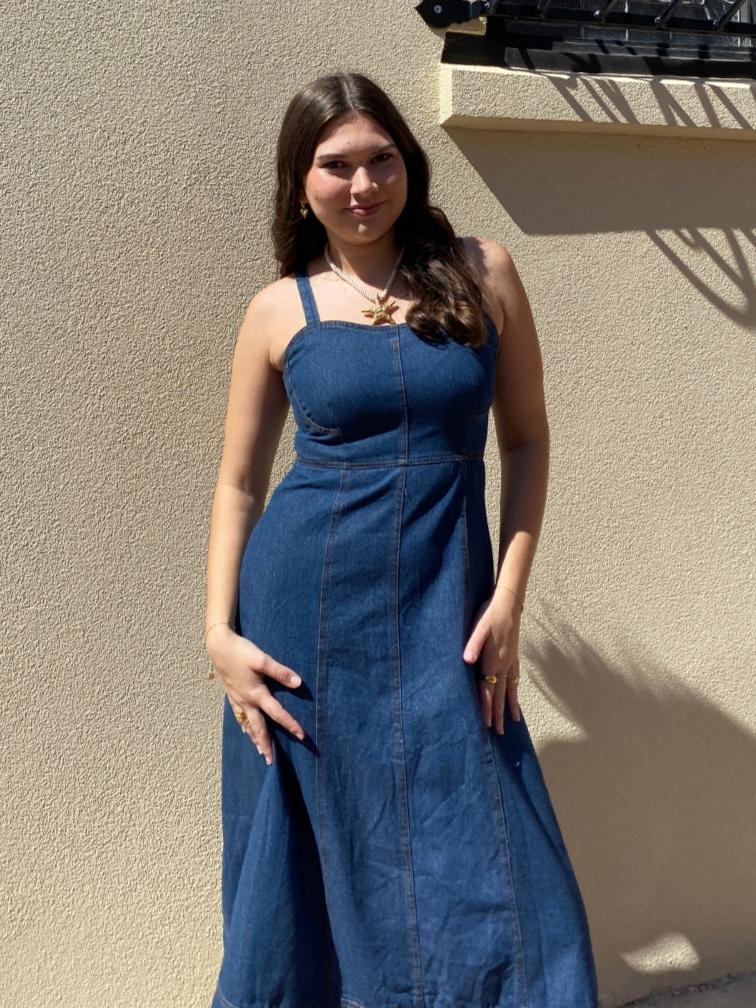 sunny girl denim dress