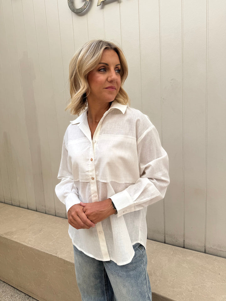 white sunny girl shirt