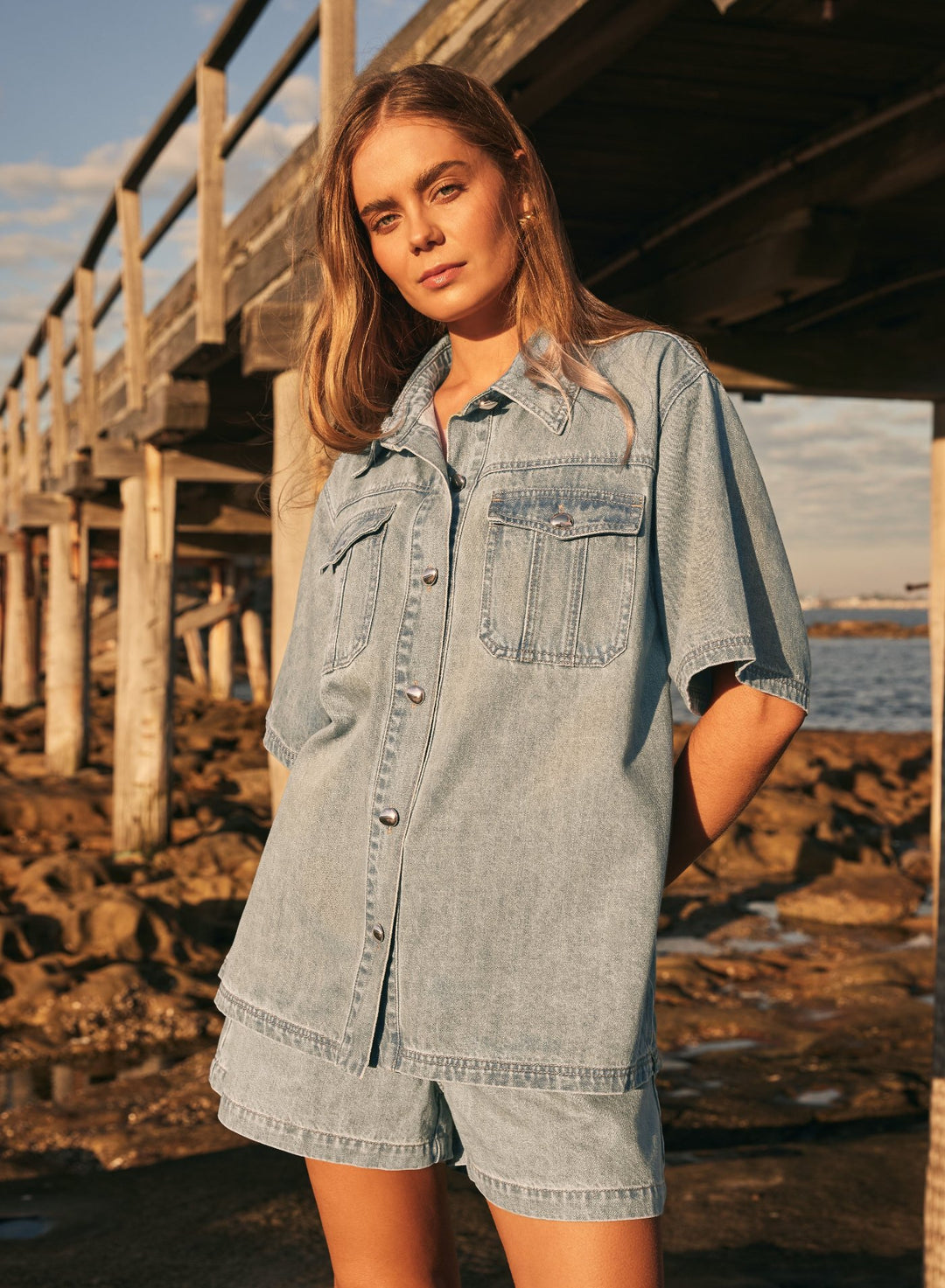 Esmaee Seaside Denim Shirt