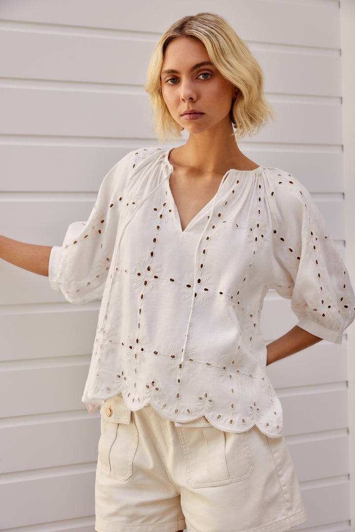 Esmaee White Haven Blouse