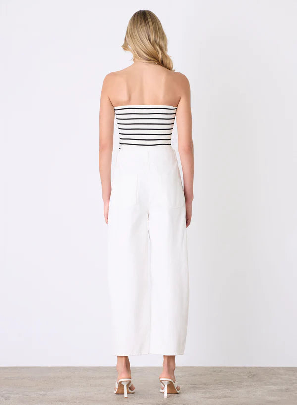 Esmaee Azur Stripe Bandeau Top back detail
