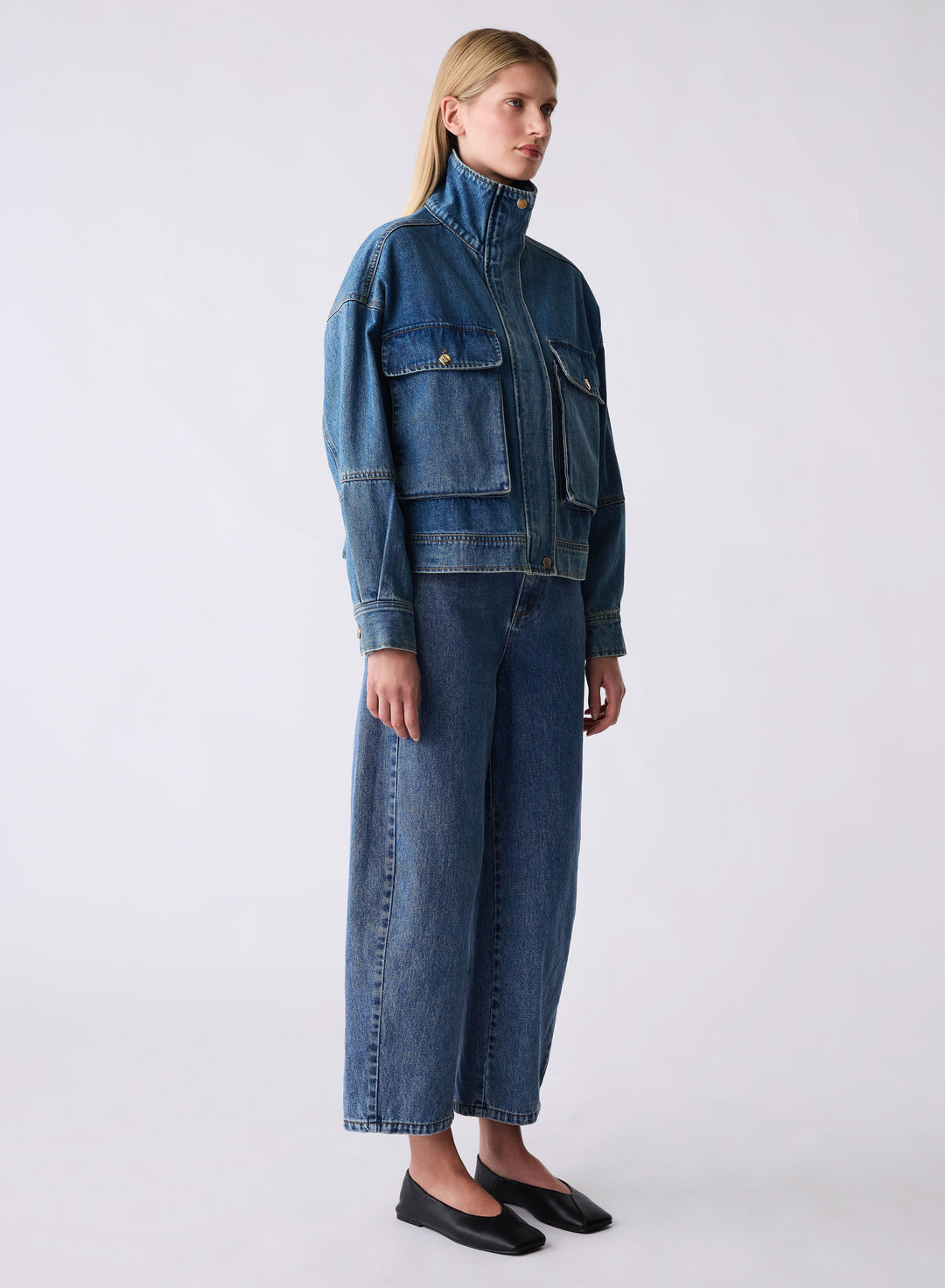 Esmaee Terminal Denim Jacket side detail