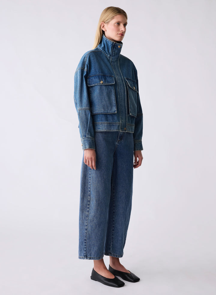 Esmaee Terminal Denim Jacket side detail