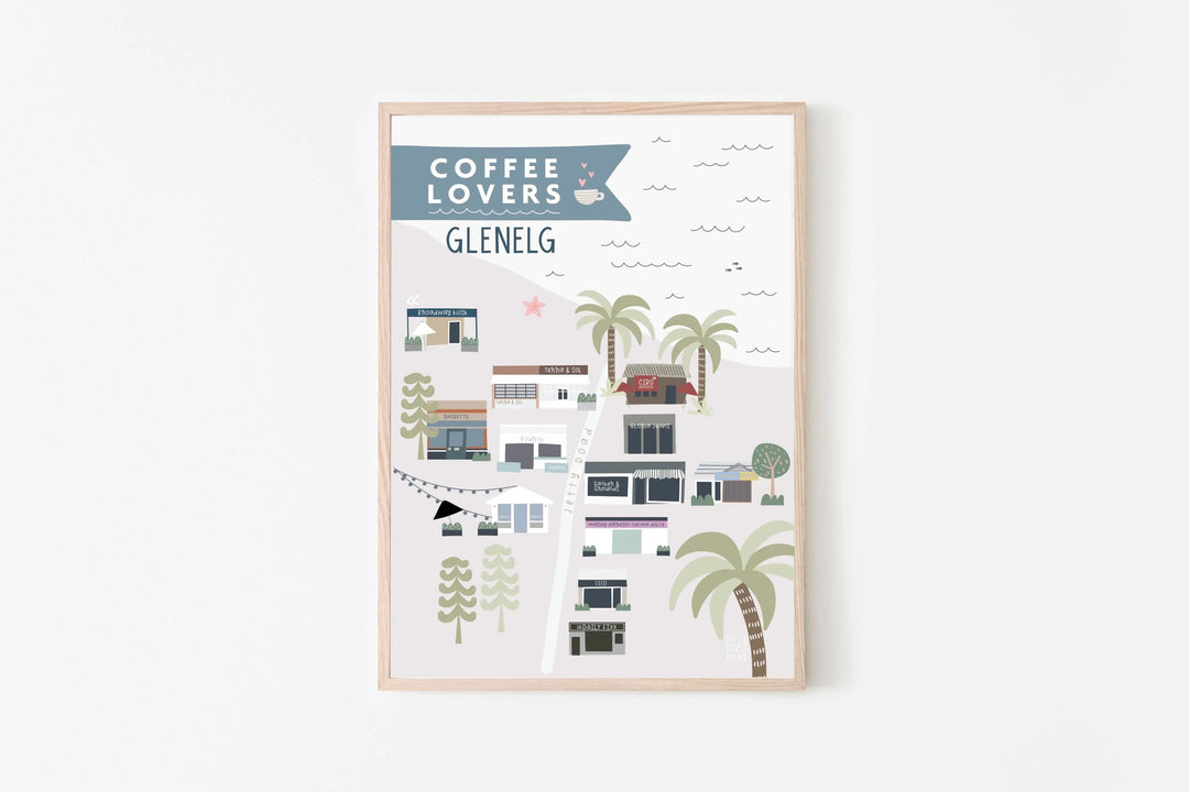 Glenelg Coffee Lovers Print Graphics by L