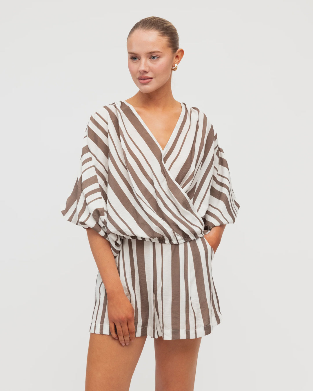 Evie Crossover Blouse