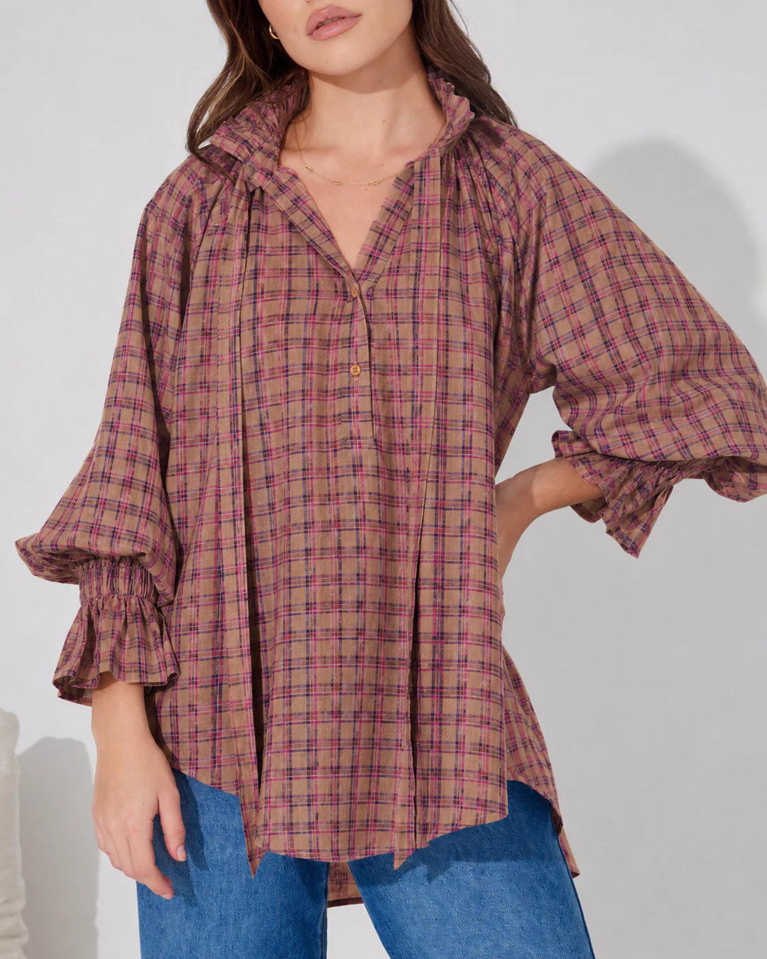 PRE ORDER* Gianna Gingham Shirt
