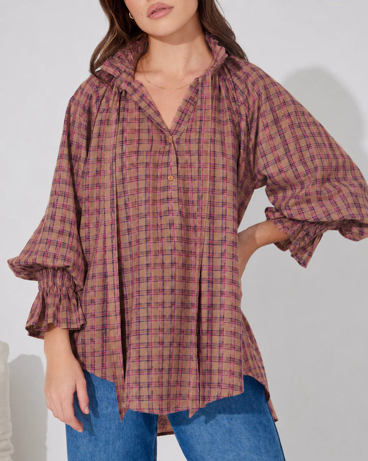 PRE ORDER* Gianna Gingham Shirt