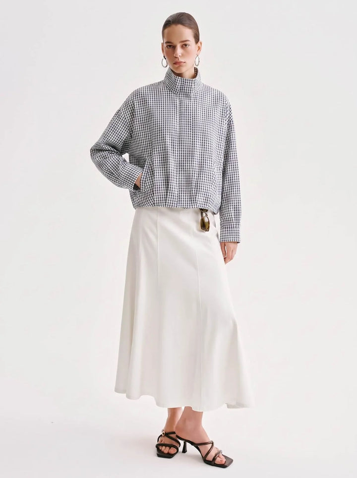 Gingham Bomber Jacket