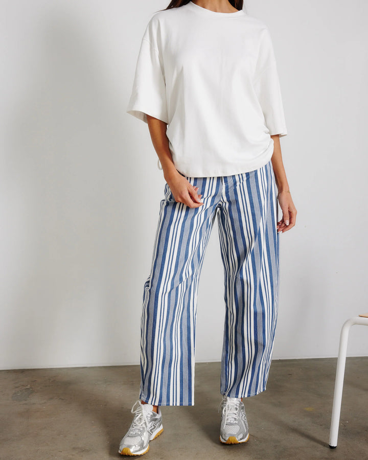 Hampton Stripe Barrel Pant