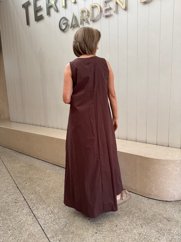 Hania Maxi Dress Chocolate