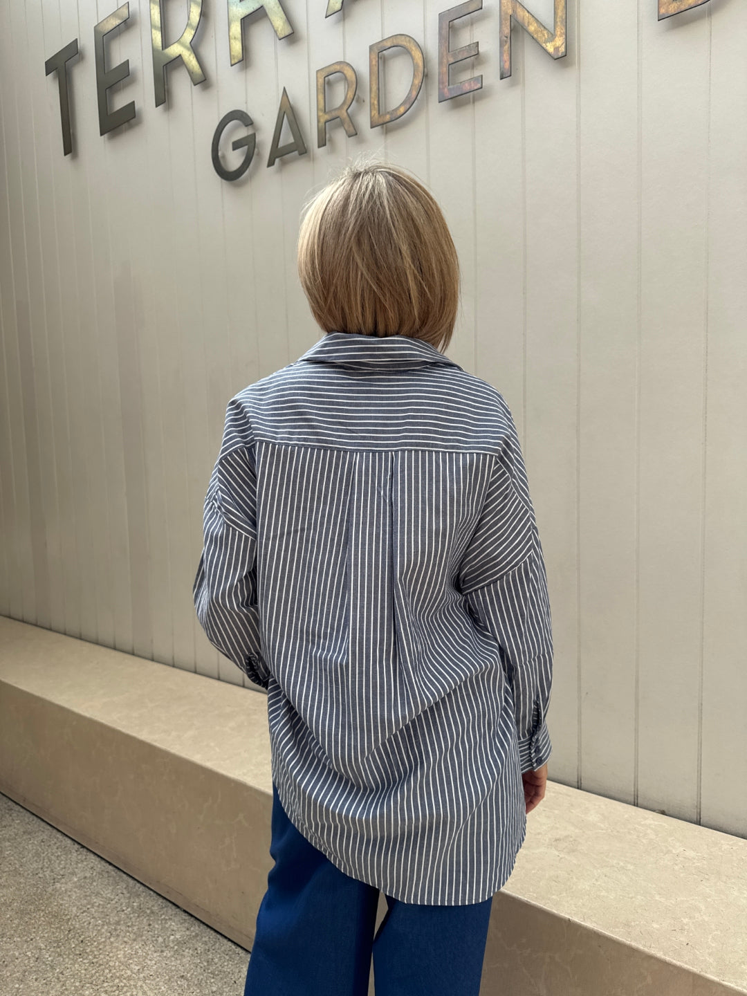 Hawker Stripe Shirt Navy