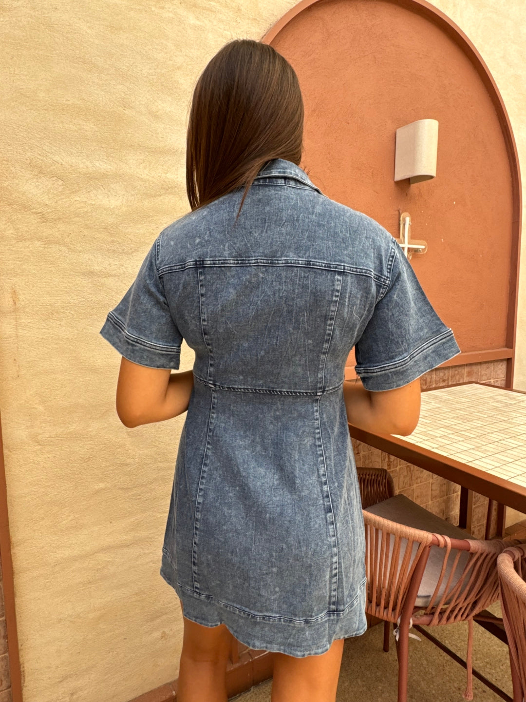 Indi Luxe Uma Denim Midi Dress