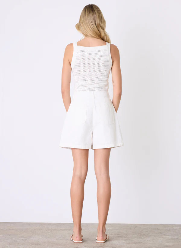 Esmaee Inlet Denim Shorts back