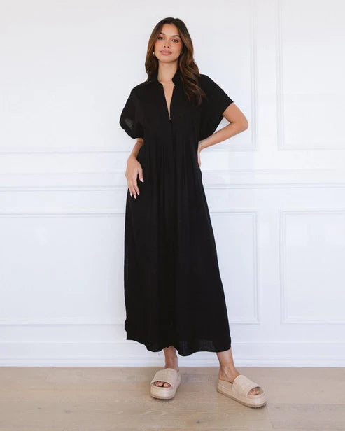 label of love black maxi dress