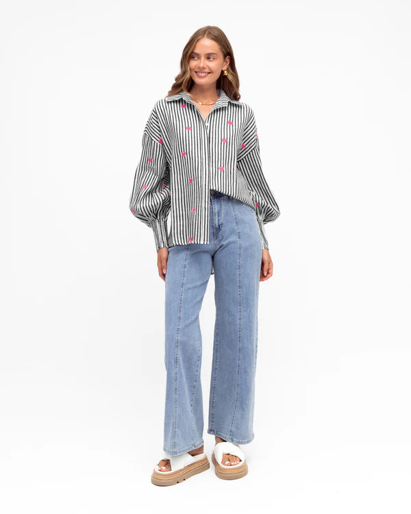 Heart Embroidery Shirt from Label of Love
