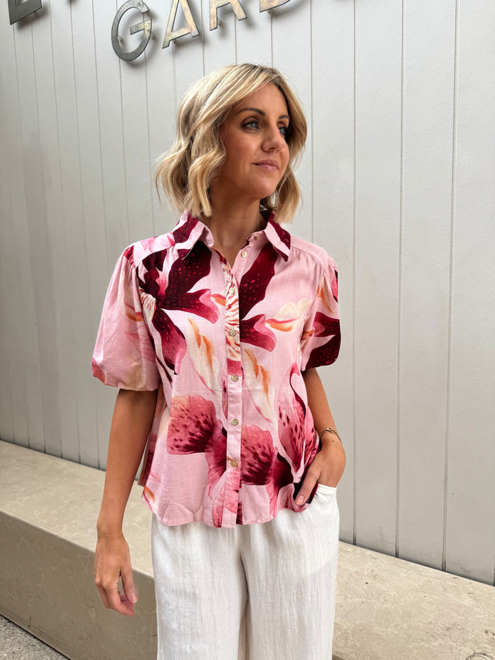 Lily Print Shirt