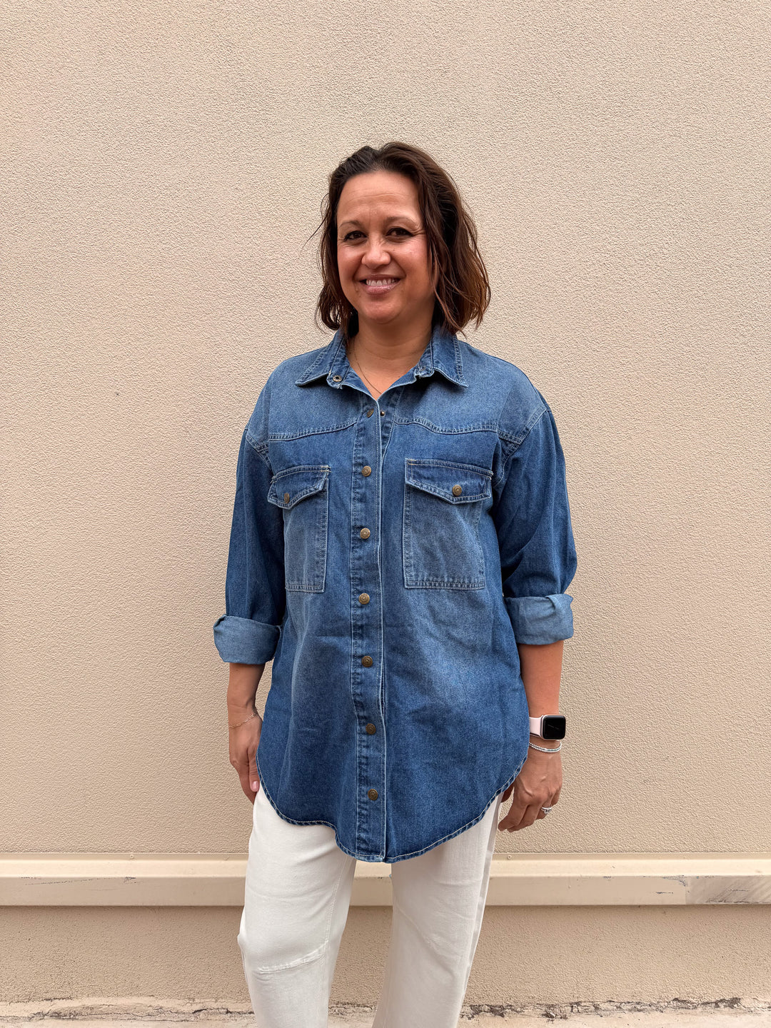 Nikki Denim Shacket