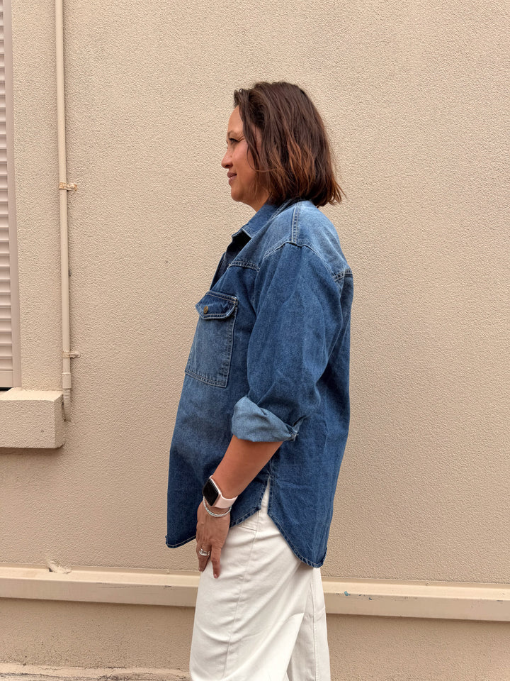Nikki Denim Shacket