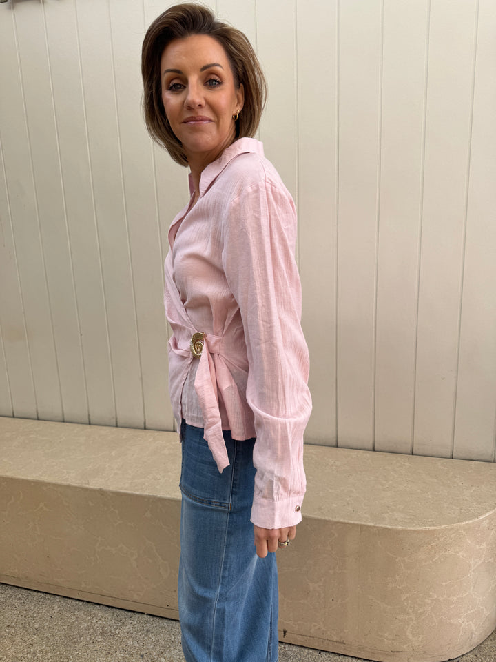 Nusa Shell Tie Top