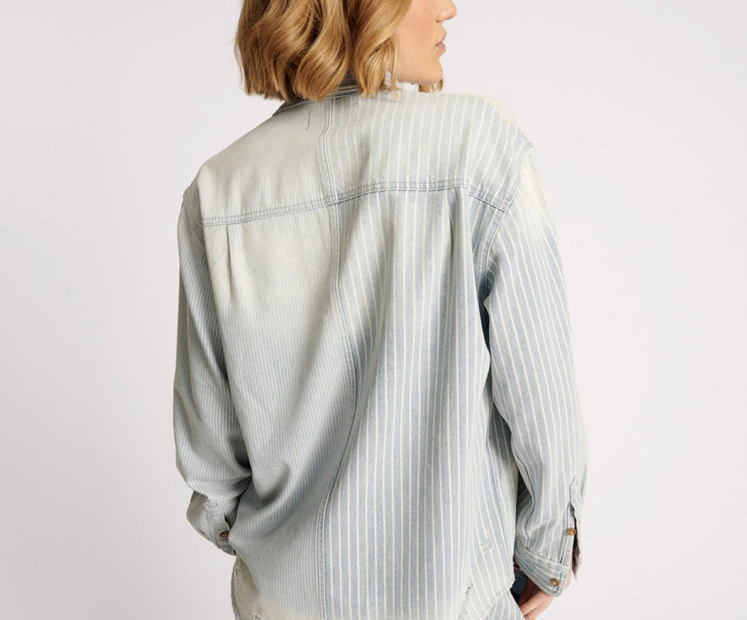 Painters Stripe Everyday Shirt from One Teaspoon