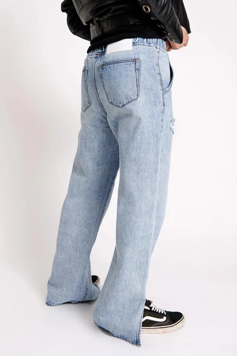 Salty Dog Roadhouse Wide Leg Drawstring Jeans from One Teaspoon