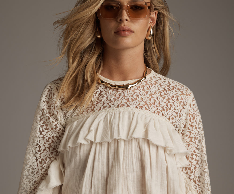 one teaspoonWillow Haven Longsleeve Blouse