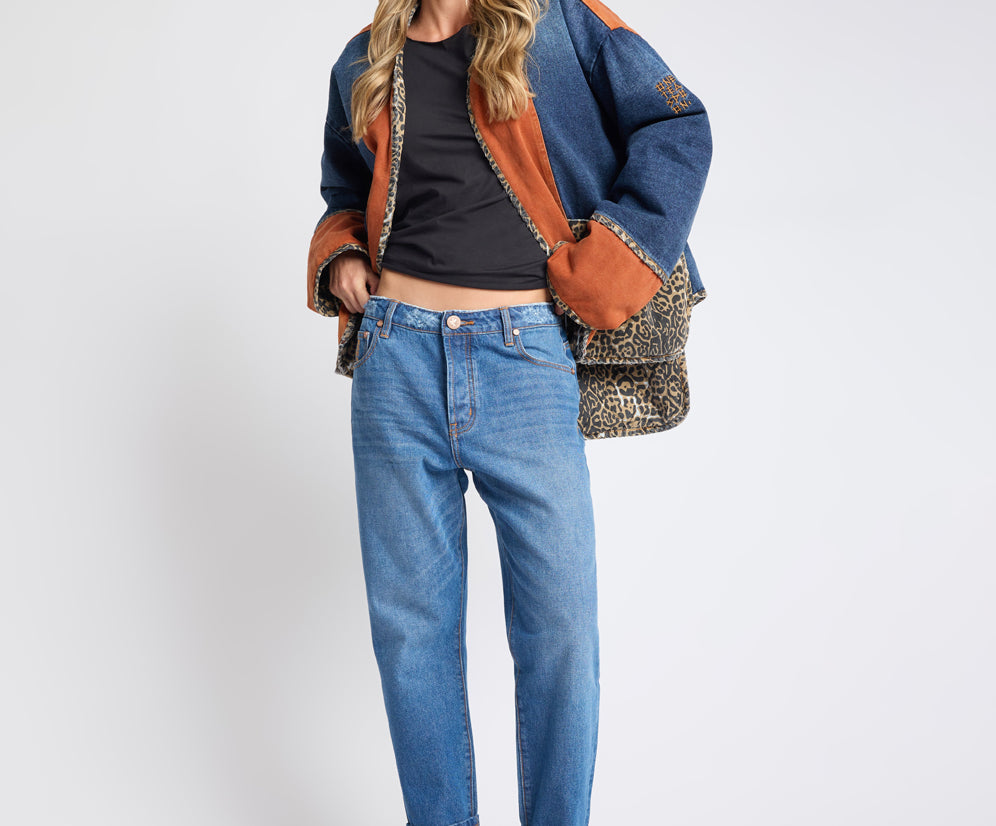 one teaspoon bang bang denim jacket