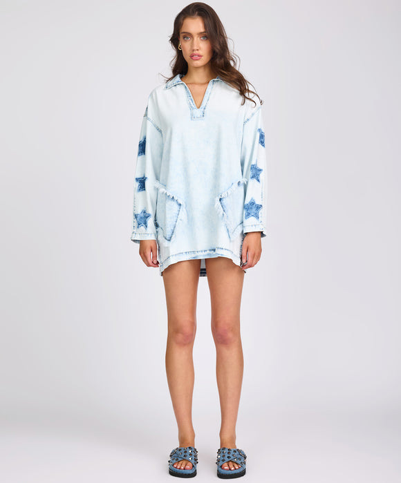 Le Captain Star Pullover Shirt Dress by One Teaspoon