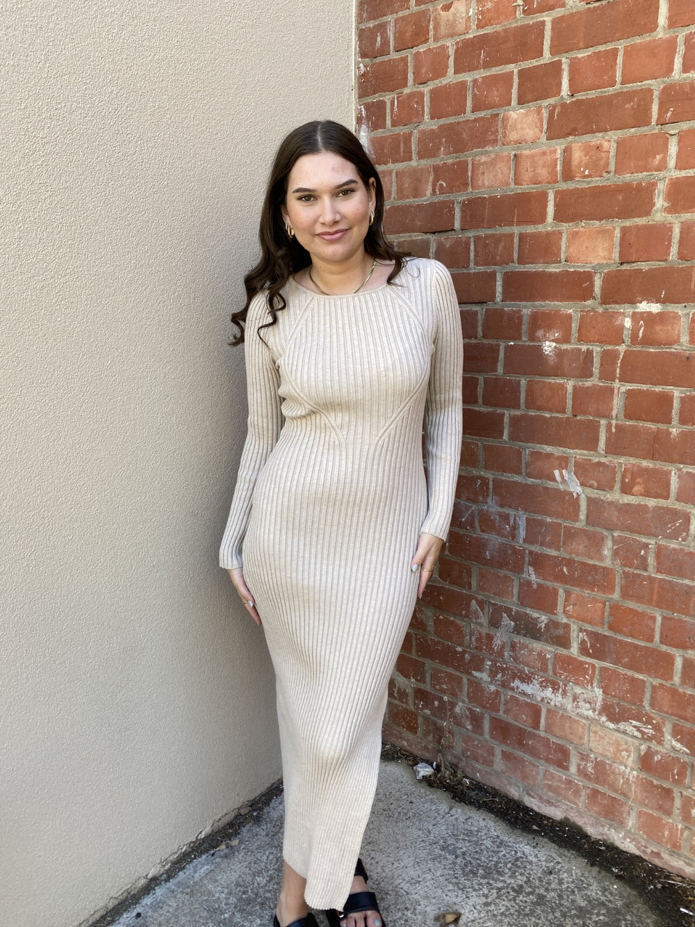 fitted knit dress by paperheart
