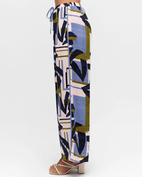 Patterned pants on a white background