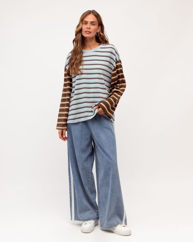 paperheart contrast striped tee 
